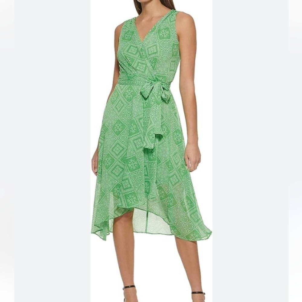 Tommy Hilfiger Sleeveless Chiffon Dress plus